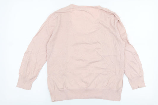 Womens UK Size 14 NEXT Pink Pullover Jumper