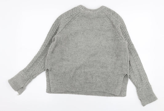 Womens UK Size S H&M Grey Pullover Jumper