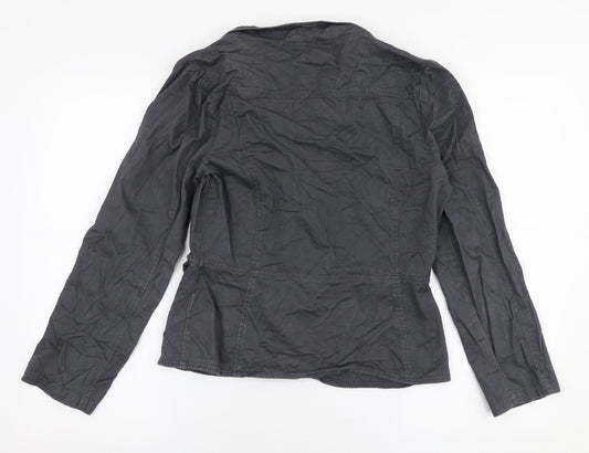 TU Womens Grey   Jacket  Size 10  Button
