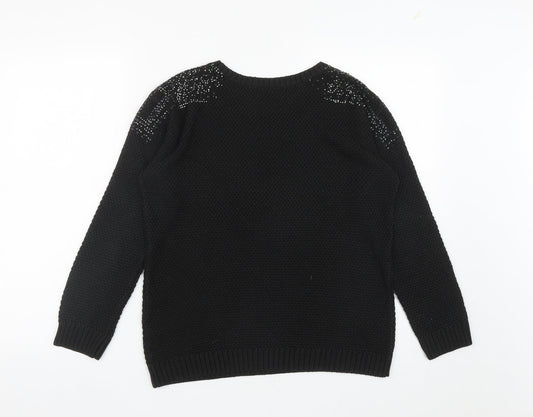 Womens UK Size M Klass Black Pullover Jumper