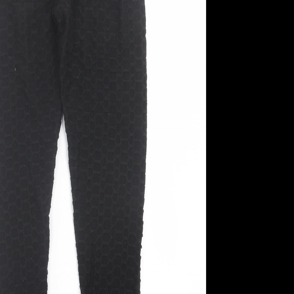 SheIn Womens Black Polyester Capri Leggings Size S L28 in