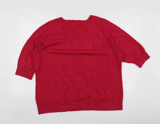 Womens UK Size 20 Per Una Pink Pullover Jumper