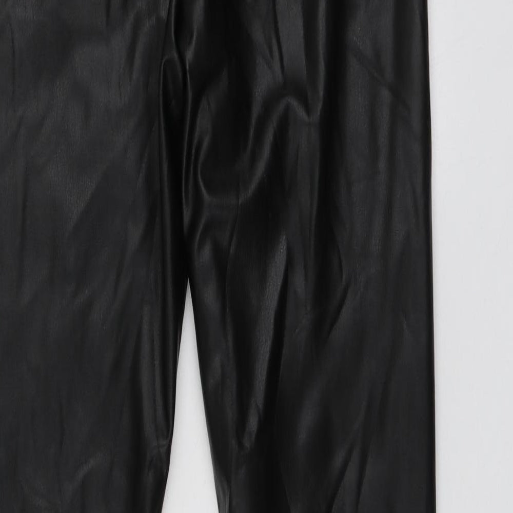 Womens UK Size 12 M&Co Regular Fit Jegging Black Trousers