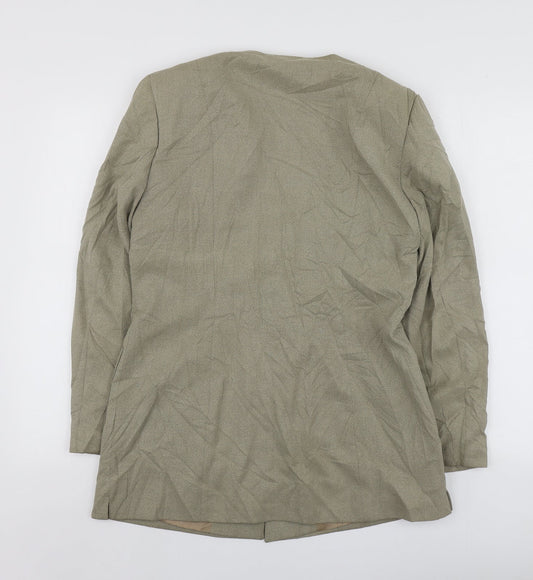 Bianca Womens Beige Lyocell Jacket Suit Jacket Size 38