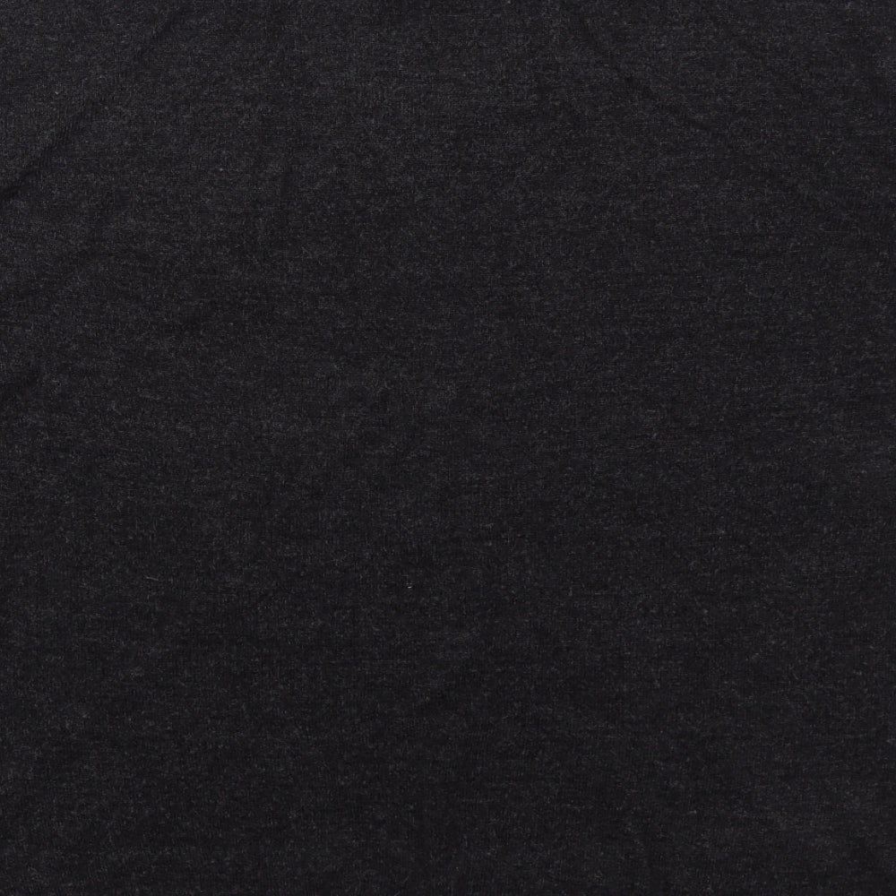 Easy Mens Grey V-Neck Acrylic Pullover Jumper Size XL