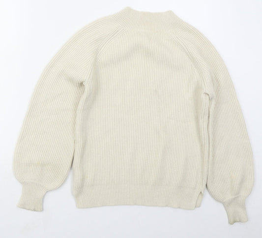 Womens UK Size XS NEXT Beige Pullover Jumper