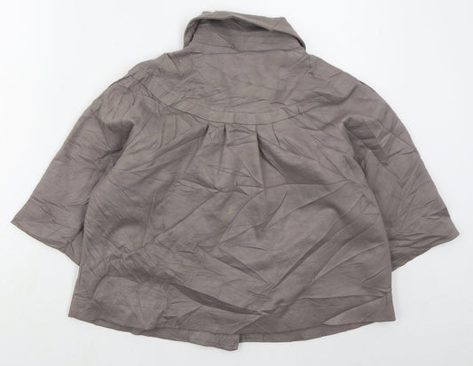 Betty Jackson Womens Grey Jacket Size 12 Button