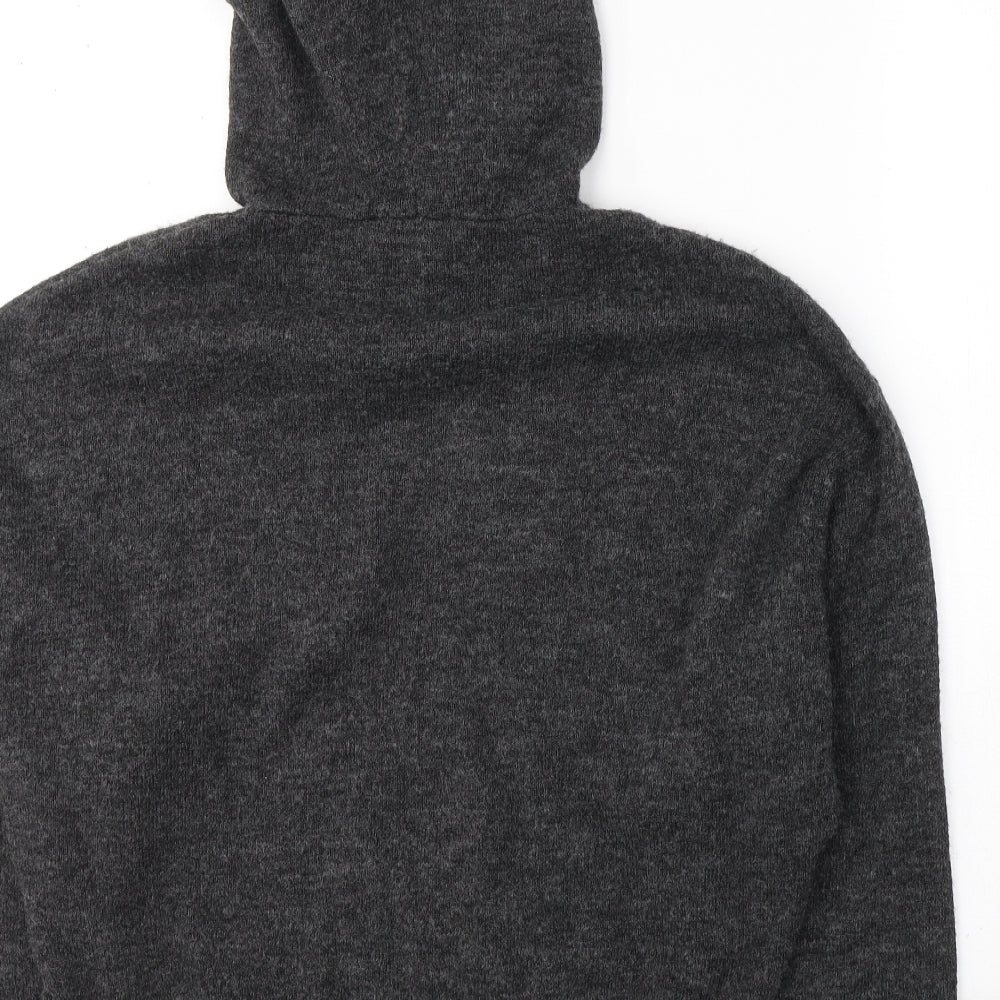 H&M Womens Grey Acrylic Pullover Hoodie Size S Pullover