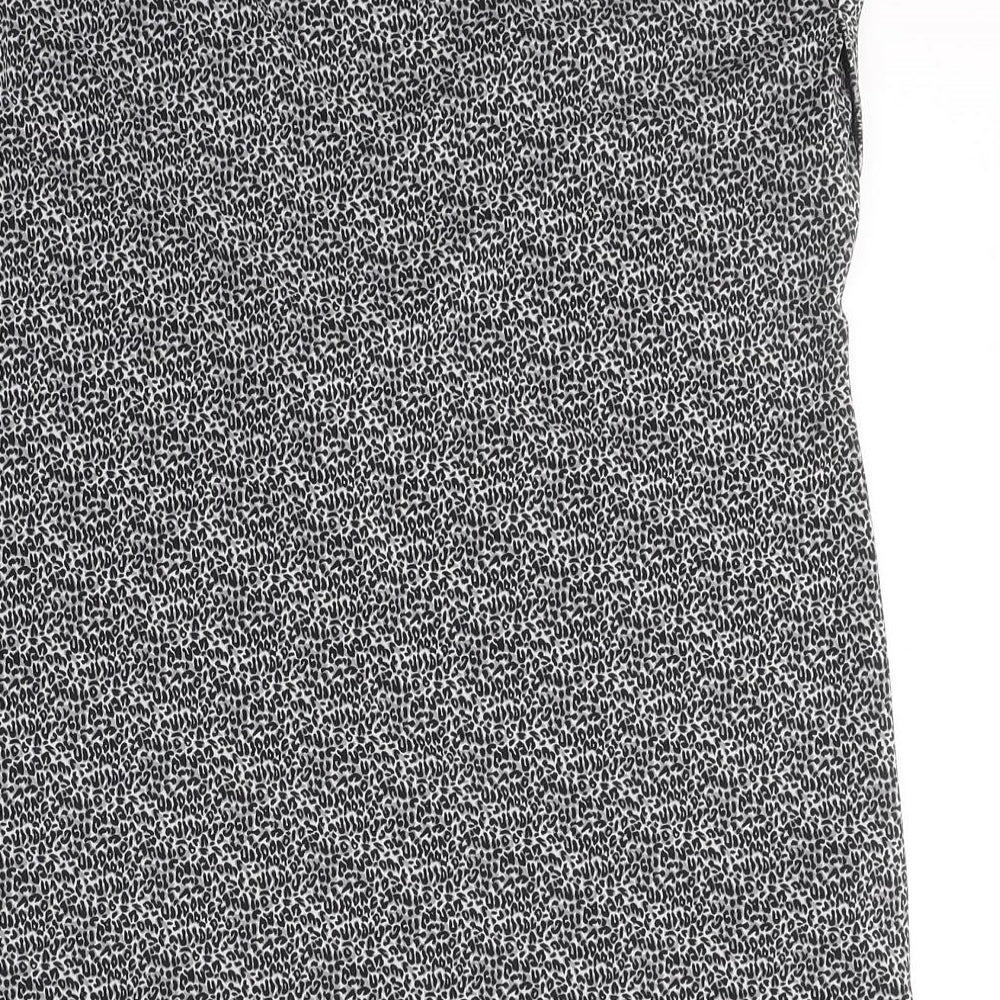 Womens UK Size XS Oasis Black Basic Blouse