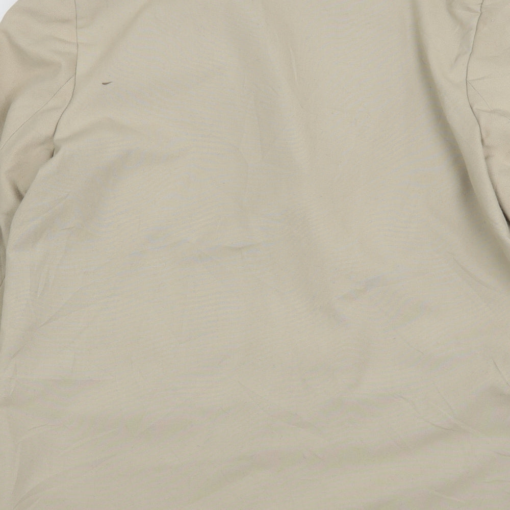 Klass Womens Beige Polyester Jacket Suit Jacket Size 14