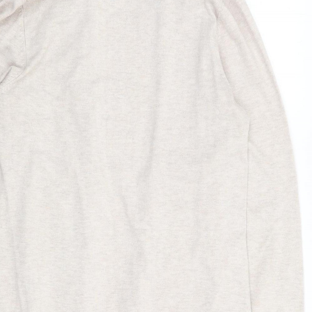 Womens UK Size 12 BHS Beige Cardigan Jumper