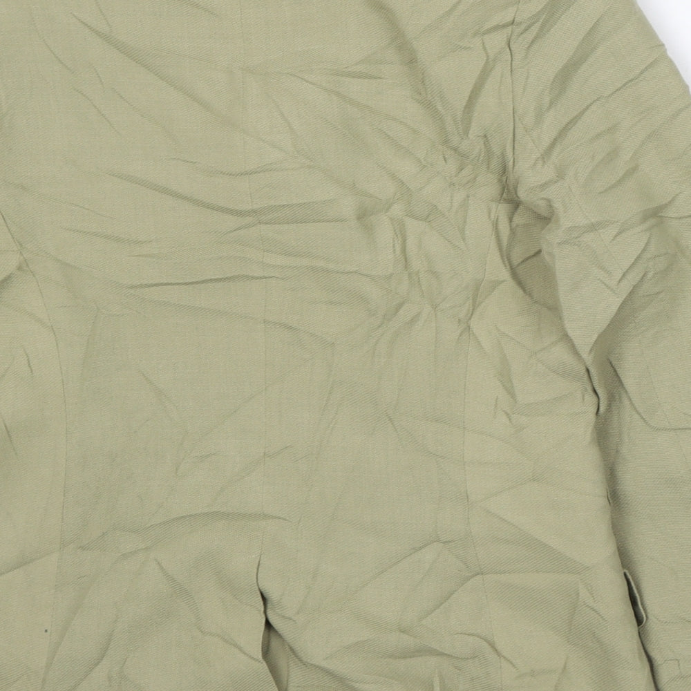 JV Collection Womens Green Jacket Size 12 Button