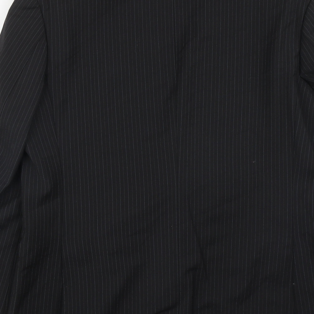 Mens UK Size 40 City Survival Regular Black Suit Jacket