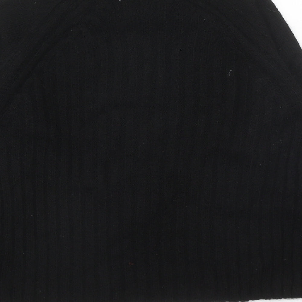 Primark Girls Black High Neck Acrylic Pullover Jumper Size 9-10 Years