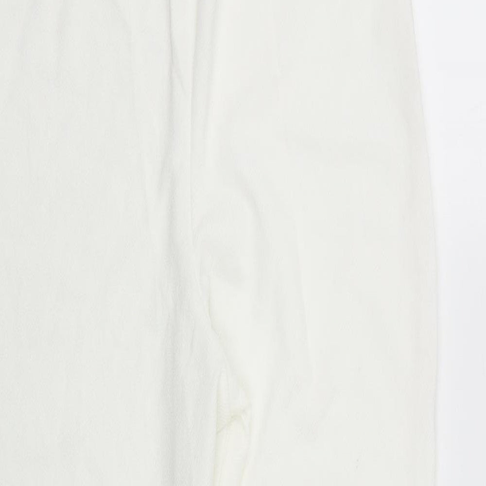 Womens UK Size 20 Preworn One-Piece White Playsuit