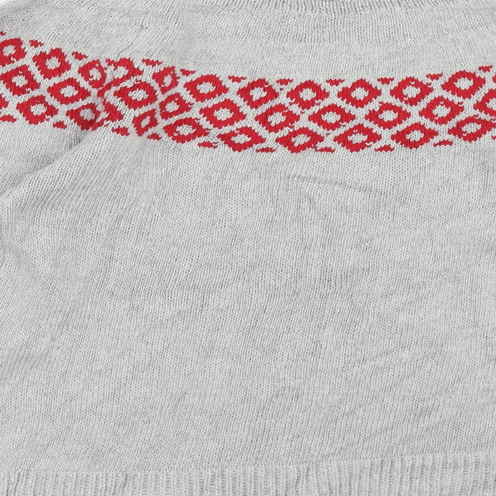 Womens UK Size S Preworn Grey Pullover Jumper