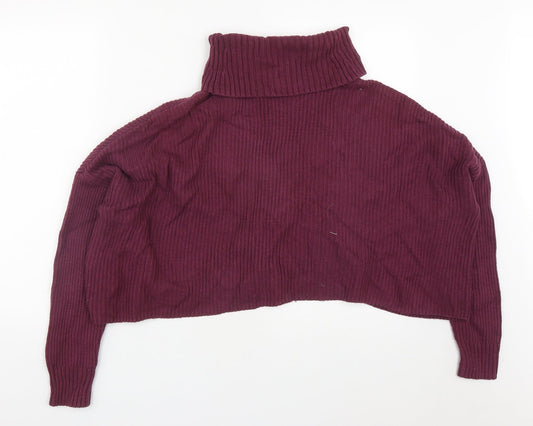 Womens UK Size S Hollister Purple Pullover Jumper