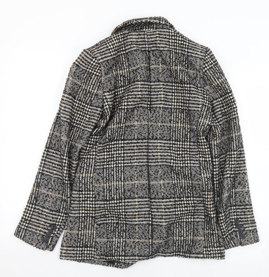 Womens UK Size 6 H&M Black Pea Coat