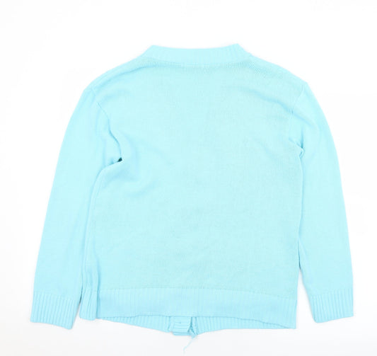 Womens UK Size 10 Choice Blue Cardigan Jumper