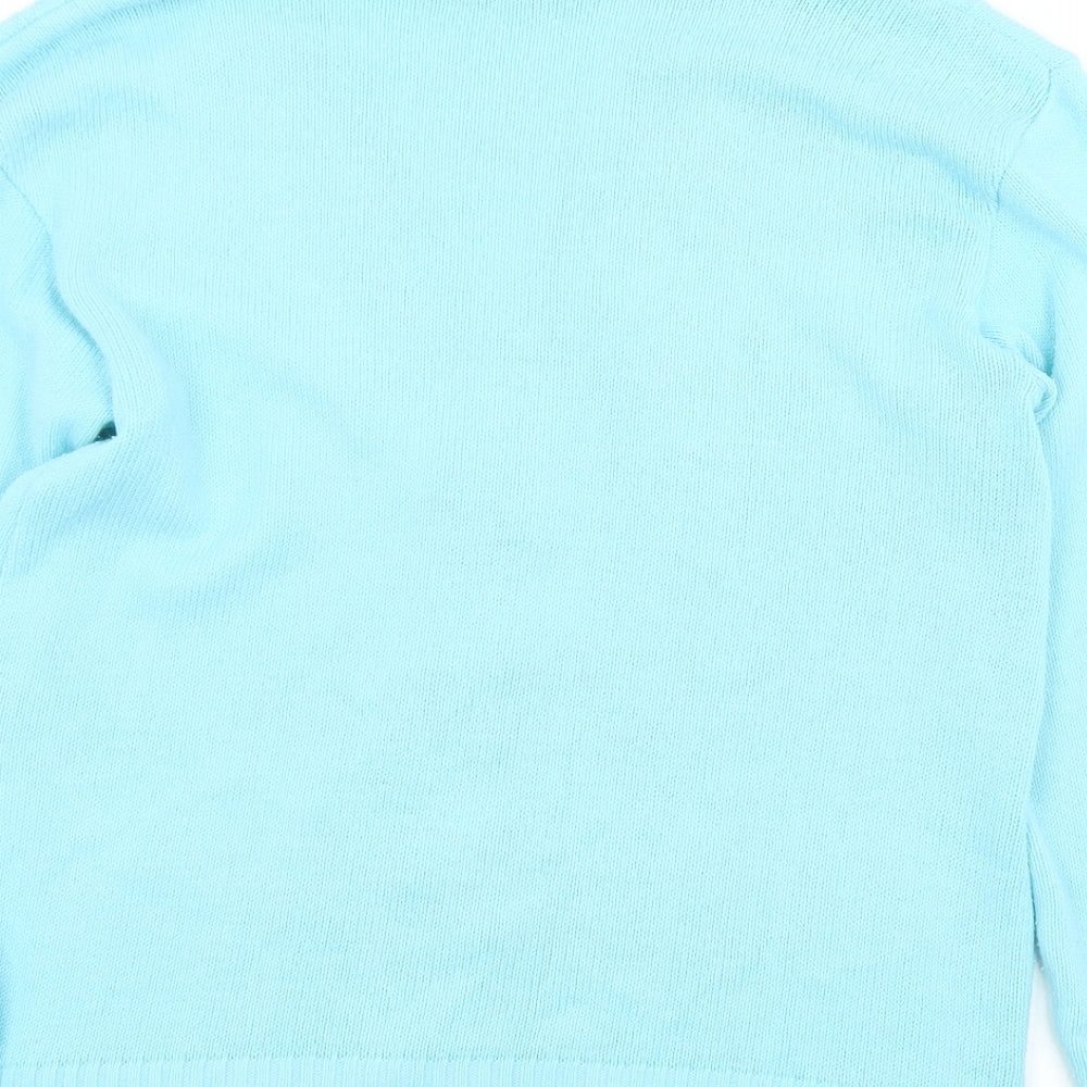 Womens UK Size 10 Choice Blue Cardigan Jumper