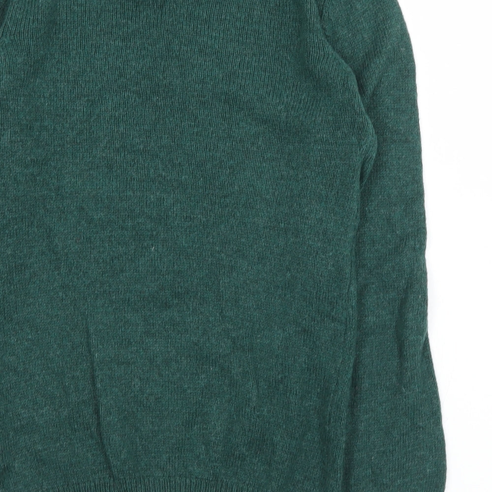 Primark Womens Green Round Neck Nylon Pullover Jumper Size 6