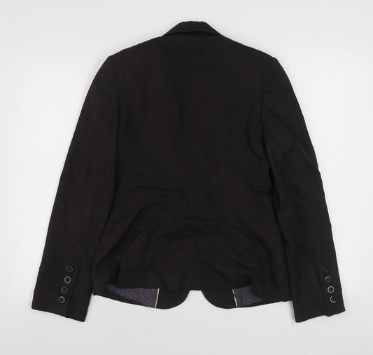 NEXT Womens Brown Jacket Blazer Size 10 Button
