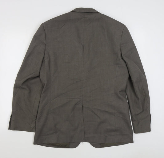 George Mens Blue Polyester Jacket Suit Jacket Size 40