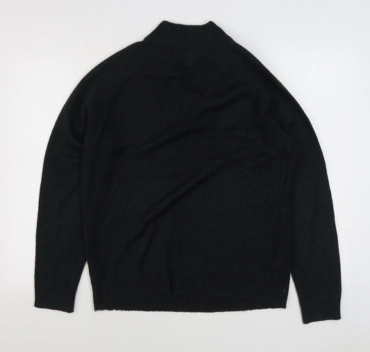 Burton Mens Green V-Neck Acrylic Pullover Jumper Size M