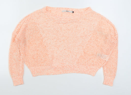 Womens UK Size M Only Pink Pullover Jumper