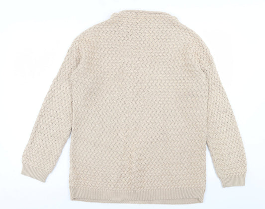 Womens UK Size M Dunnes Stores Beige Pullover Jumper
