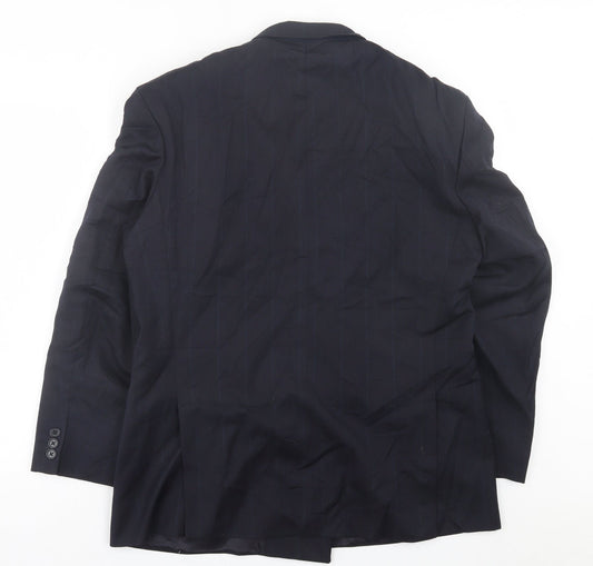 Mens UK Size 40 Marks and Spencer Regular Blue Suit Jacket
