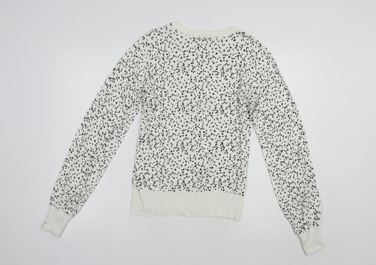 Womens UK Size 8 NEXT White Pullover Jumper