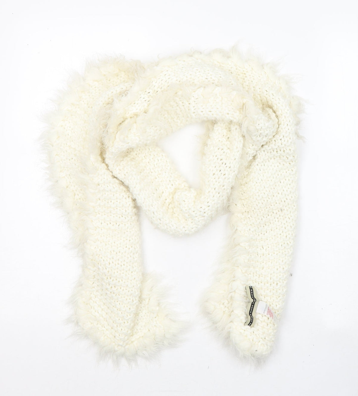 River Island Womens White Acrylic Scarf