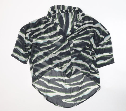 Womens UK Size S French Connection Green Basic Blouse