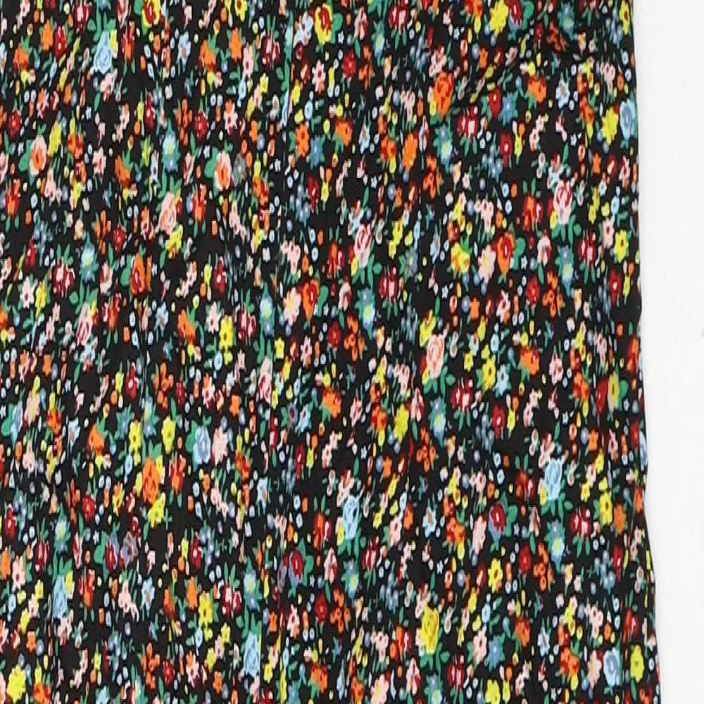 Motel Womens Black Viscose Tank Dress Size 2XS Square Neck Zip