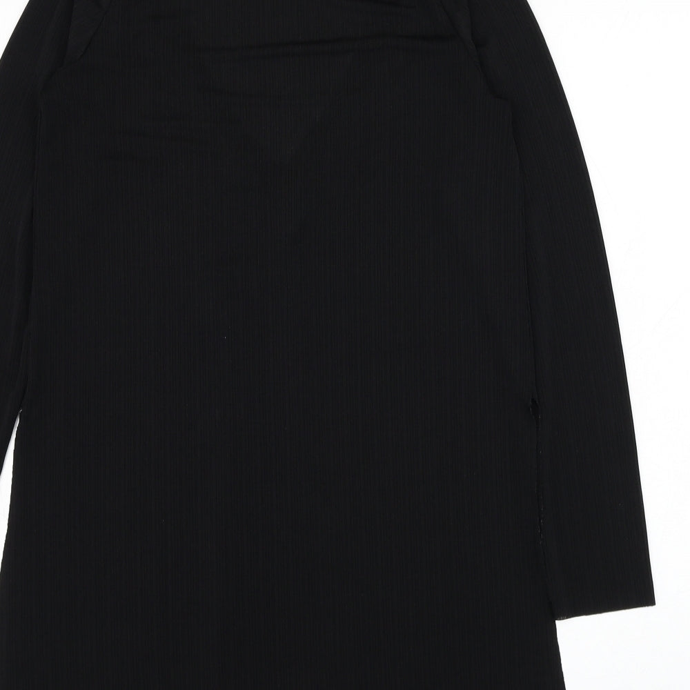 Womens UK Size M Zara Black Basic Blouse