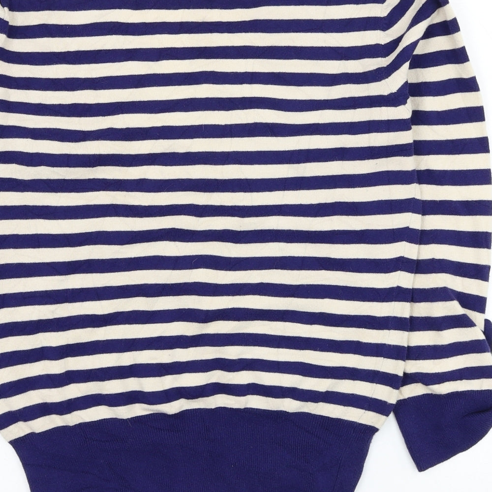 Womens UK Size 14 Red Herring Blue Pullover Jumper