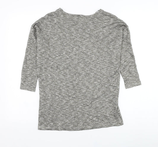 TU Womens Gold Round Neck Viscose Pullover Jumper Size 10