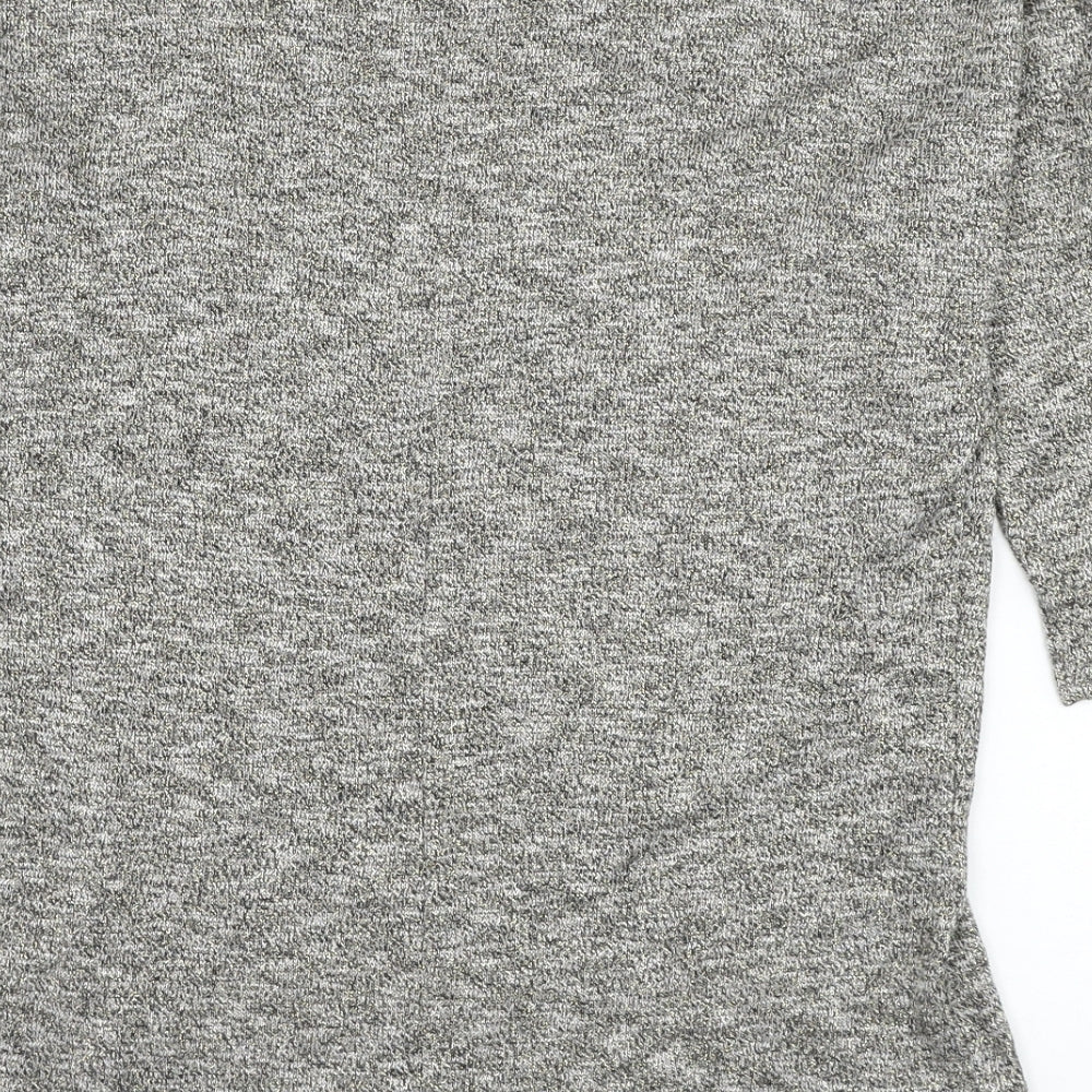 TU Womens Gold Round Neck Viscose Pullover Jumper Size 10