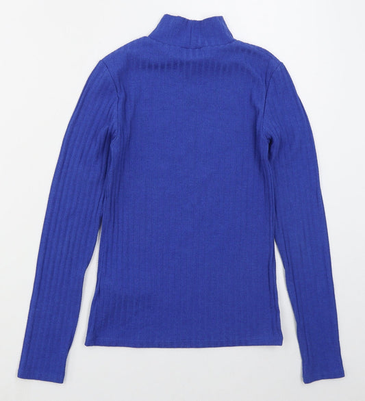 Womens UK Size 8 Topshop Blue Pullover Jumper