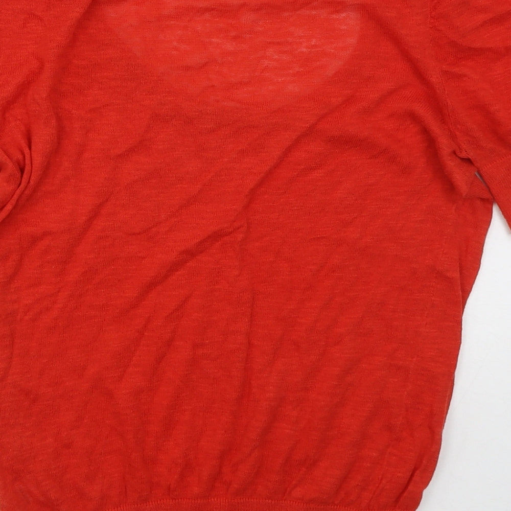 Womens UK Size 12 Topshop Red Pullover Jumper
