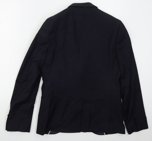 Mens UK Size 38 Topman Regular Blue Suit Jacket
