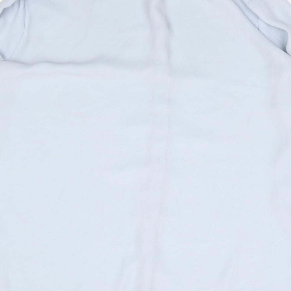 Womens UK Size 14 Dorothy Perkins Blue Jersey Button-Up