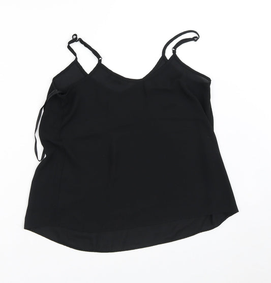 Womens UK Size 10 Atmosphere Black Tunic Blouse