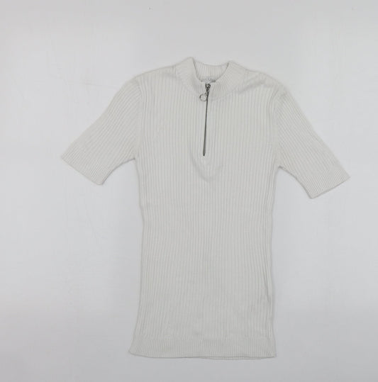 Womens UK Size 6 Savida White Pullover Jumper