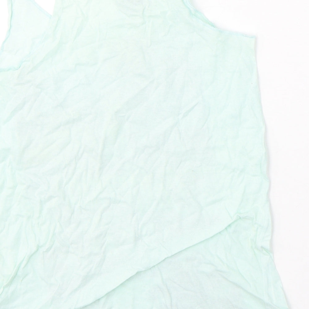 Womens UK Size 8 Atmosphere Blue Basic Tank