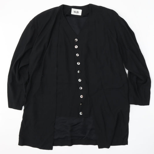 Womens UK Size 10 Wallis Black Jacket