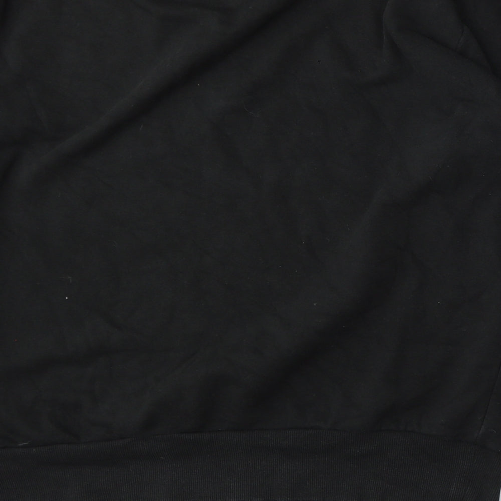 Mens UK Size XL Brave Soul Black Pullover Sweatshirt