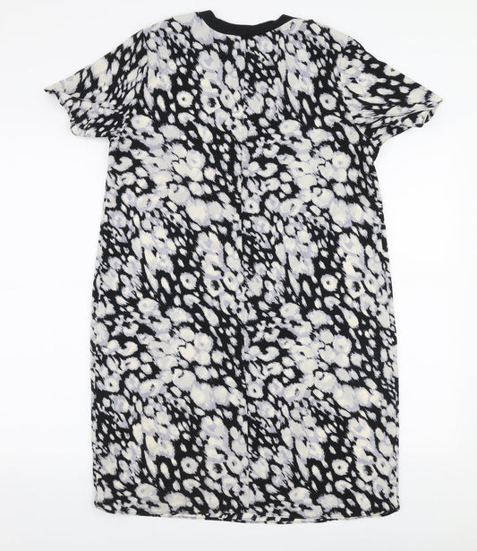 F&F Womens Multicoloured Animal Print Polyester A-Line Size 10 Round Neck Pullover