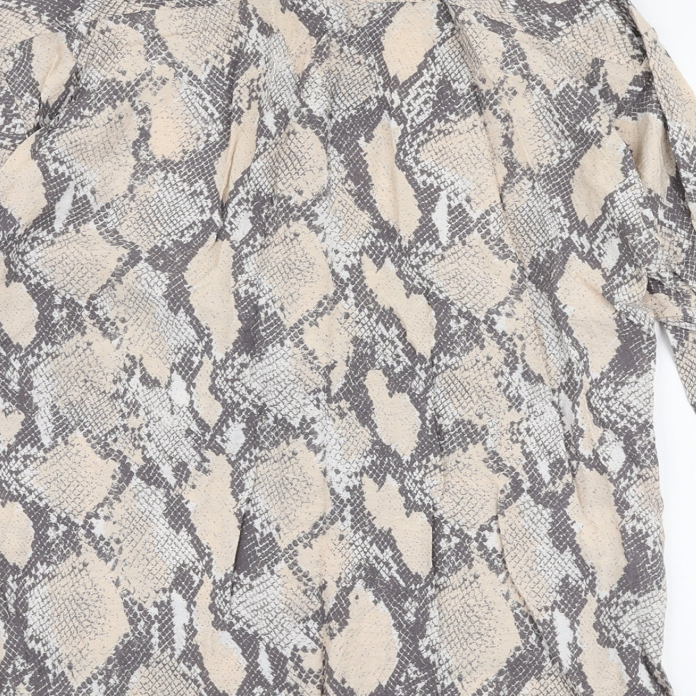 Womens UK Size S H&M Beige Basic Blouse